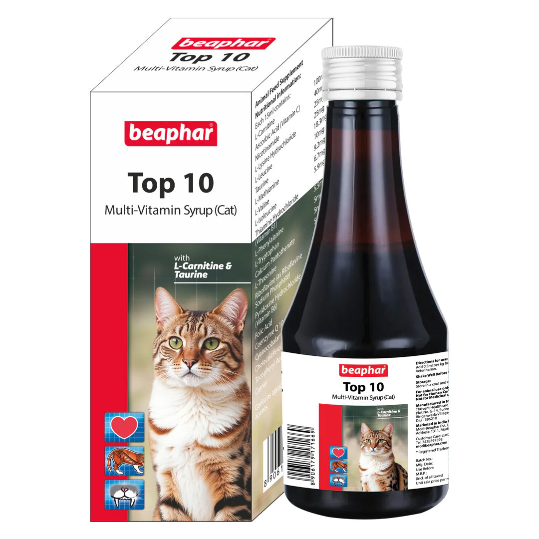 Beaphar TOP 10 Multi Vitamin Cat Syrup